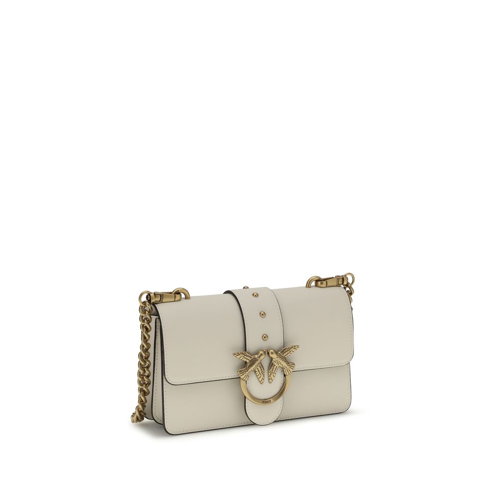 PINKO Beige  Leather Bos Taurus Shoulder Bag
