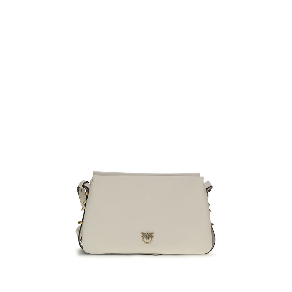 PINKO White  Leather Bos Taurus Shoulder Bag