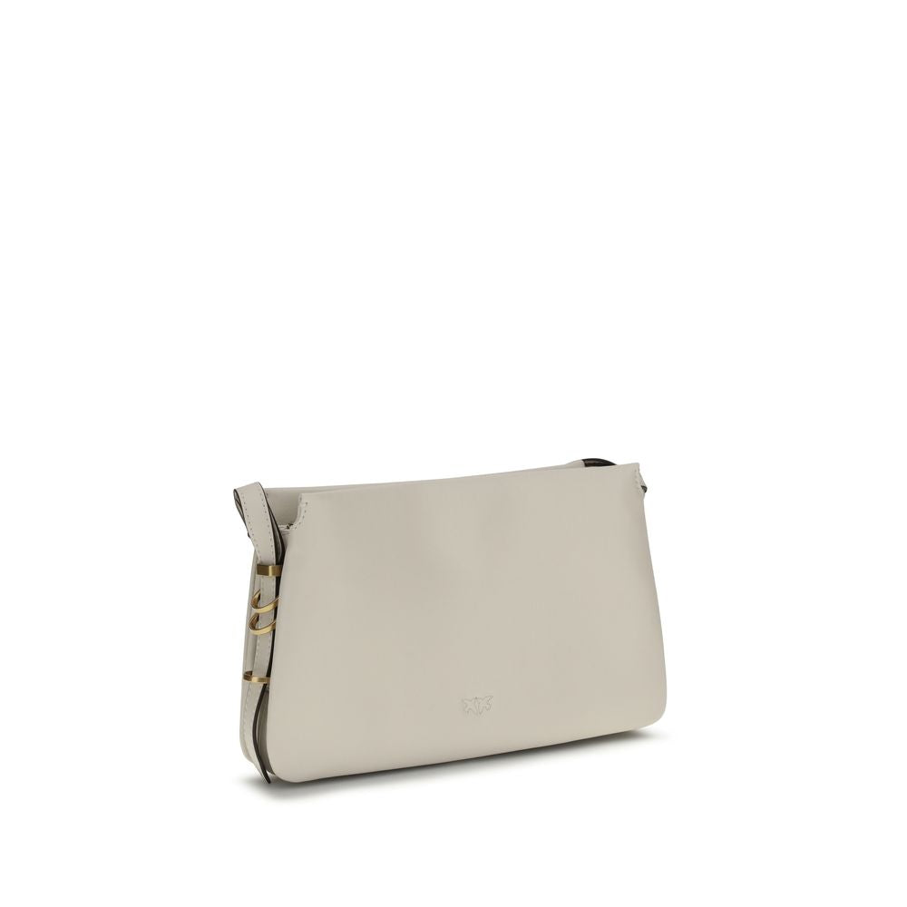 PINKO White  Leather Bos Taurus Shoulder Bag