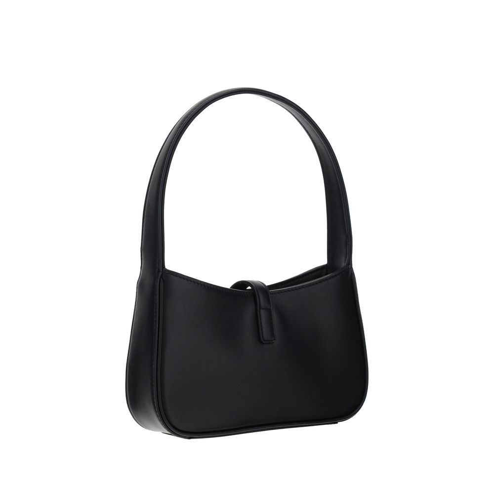 Saint Laurent Black  Leather Bos Taurus Shoulder Bag