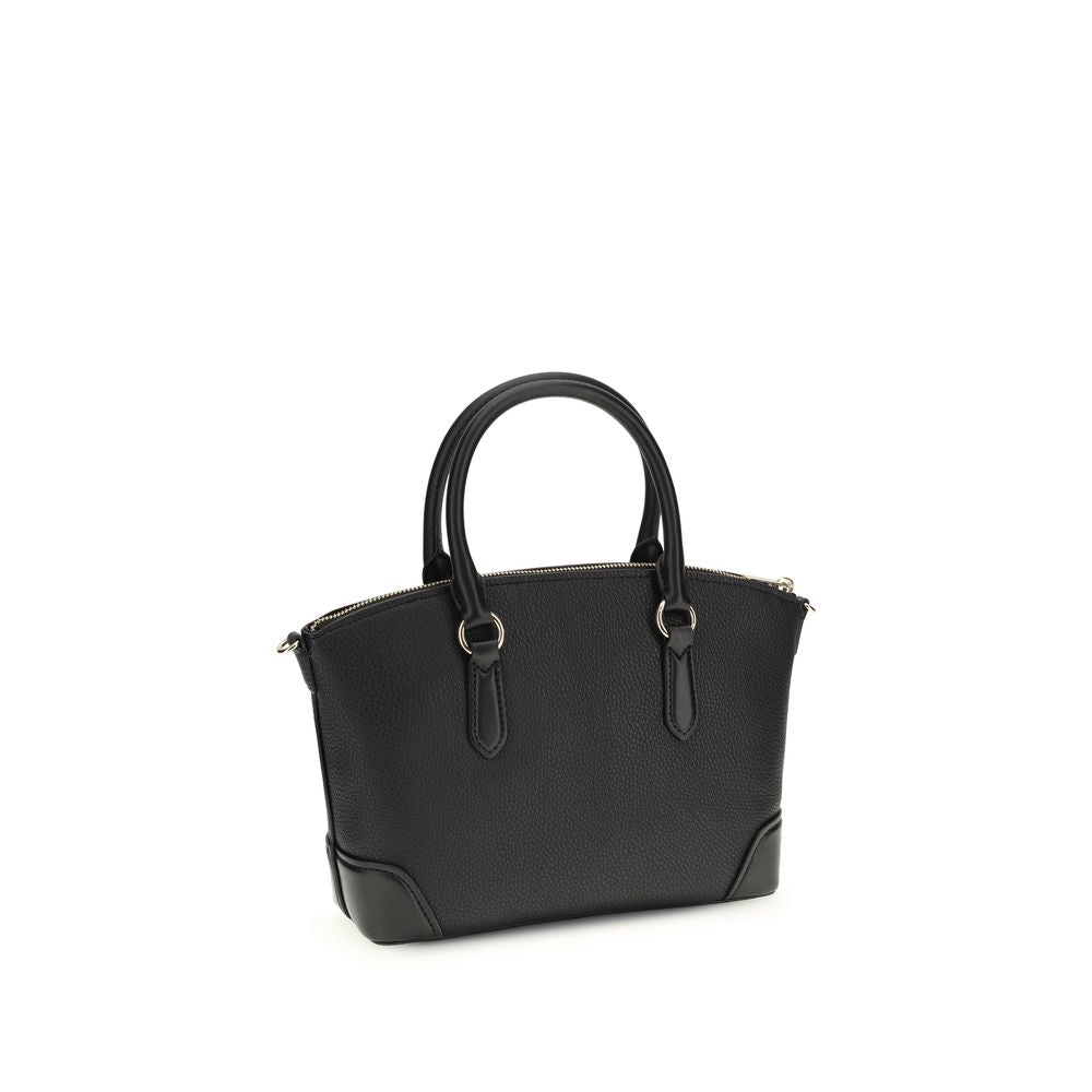 Michael Kors Black  Leather Bos Taurus Shoulder Bag