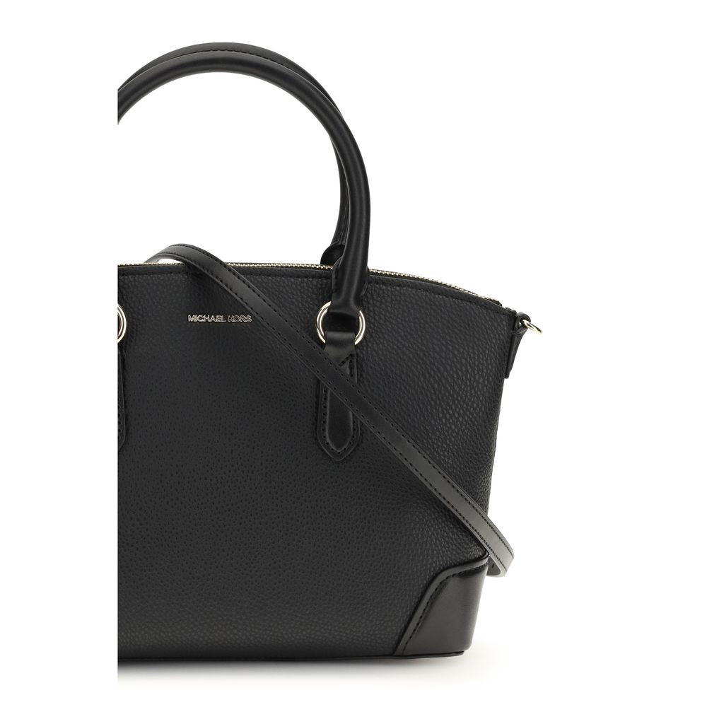 Michael Kors Black  Leather Bos Taurus Shoulder Bag