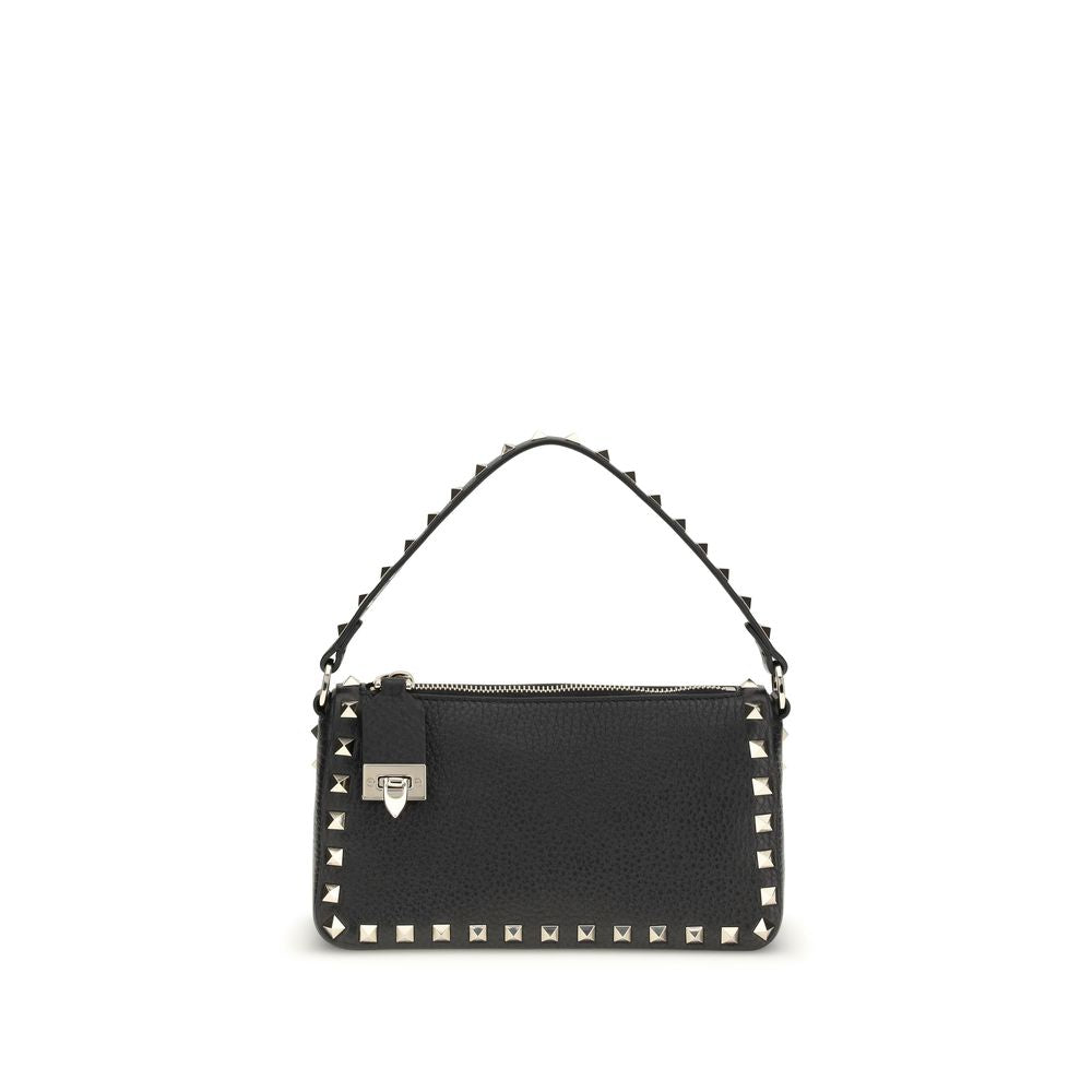 Valentino Garavani Black  Leather Bos Taurus Shoulder Bag