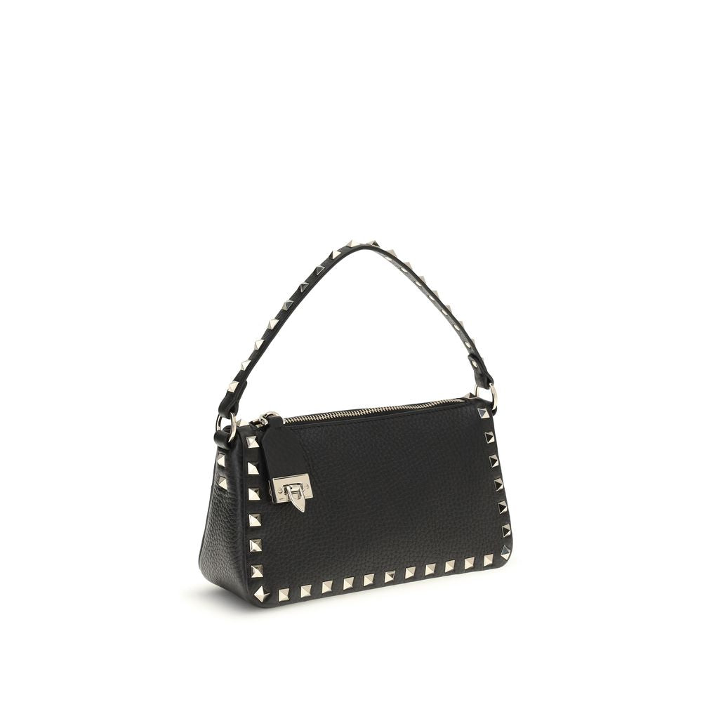 Valentino Garavani Black  Leather Bos Taurus Shoulder Bag