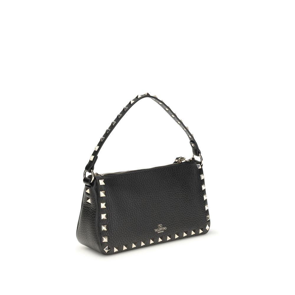 Valentino Garavani Black  Leather Bos Taurus Shoulder Bag
