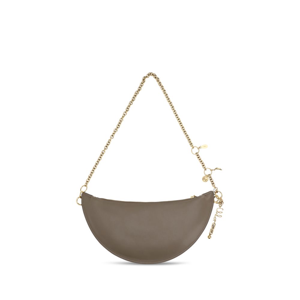 Chloé Gray  Leather Bos Taurus Shoulder Bag