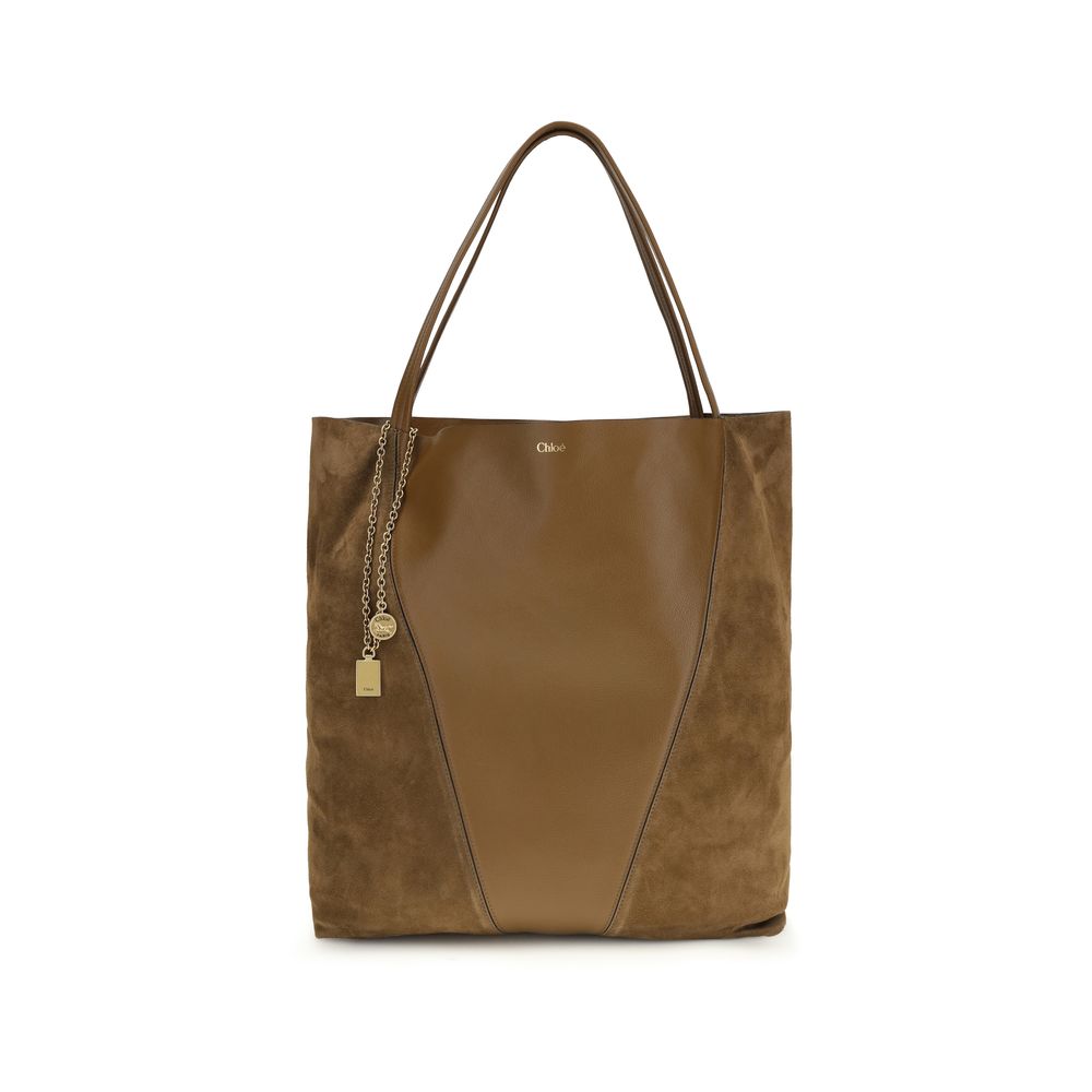 Chloé Brown  Leather Bos Taurus Shoulder Bag