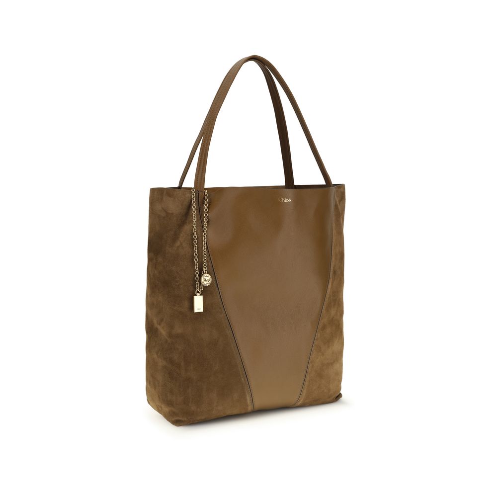 Chloé Brown  Leather Bos Taurus Shoulder Bag