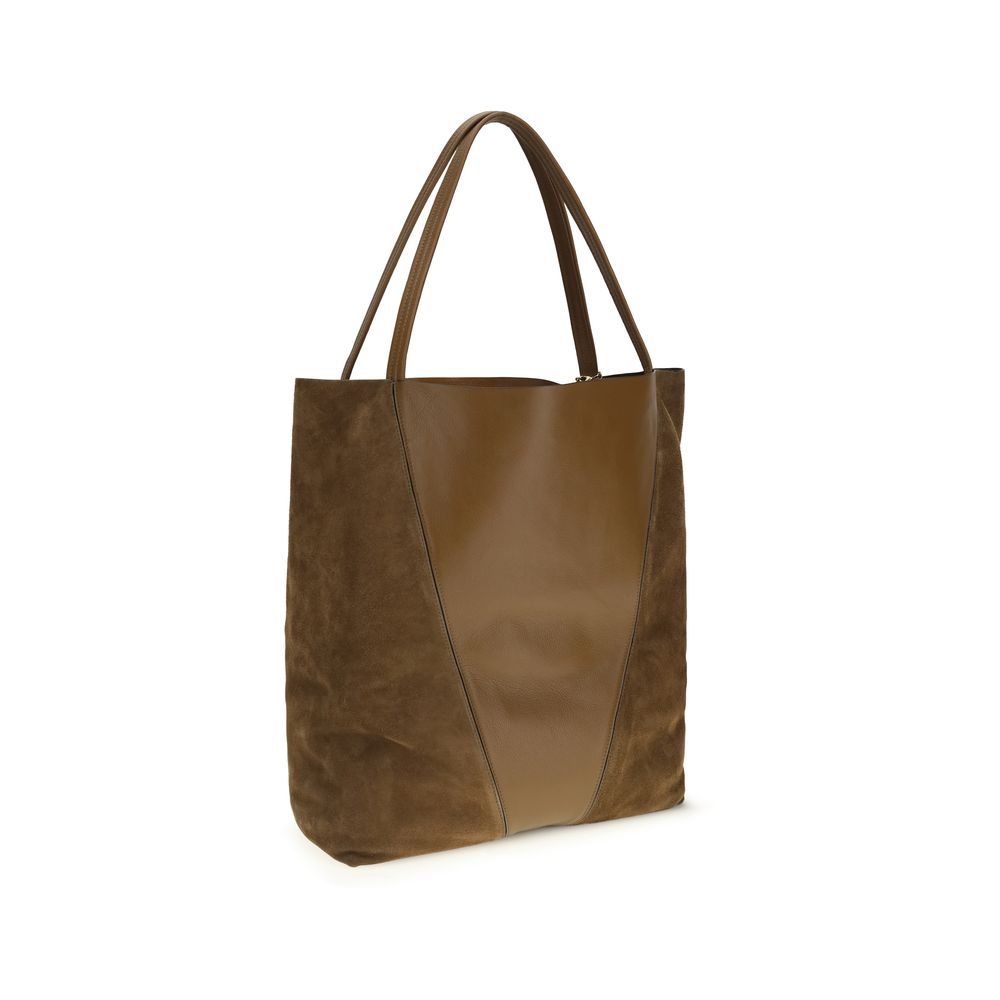 Chloé Brown  Leather Bos Taurus Shoulder Bag