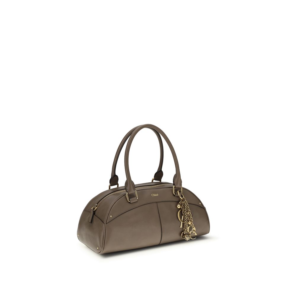 Chloé Gray  Leather Bos Taurus Handbag