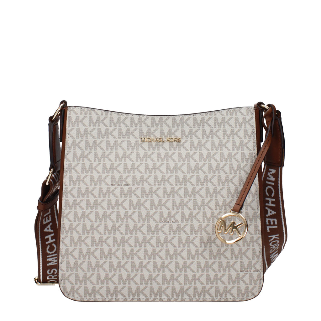 Michael Kors Beige Fabric Crossbody Bag