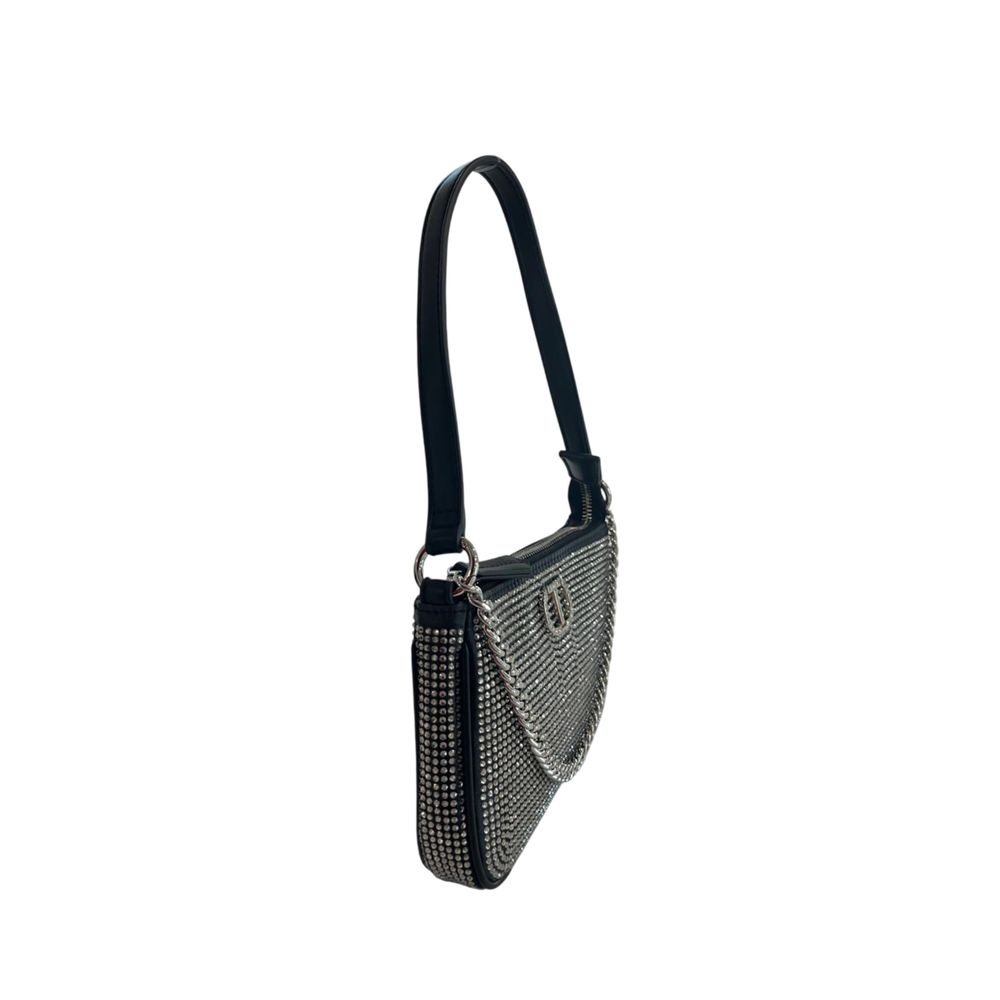 Twinset Black Polyurethane Women Shoulder Bag