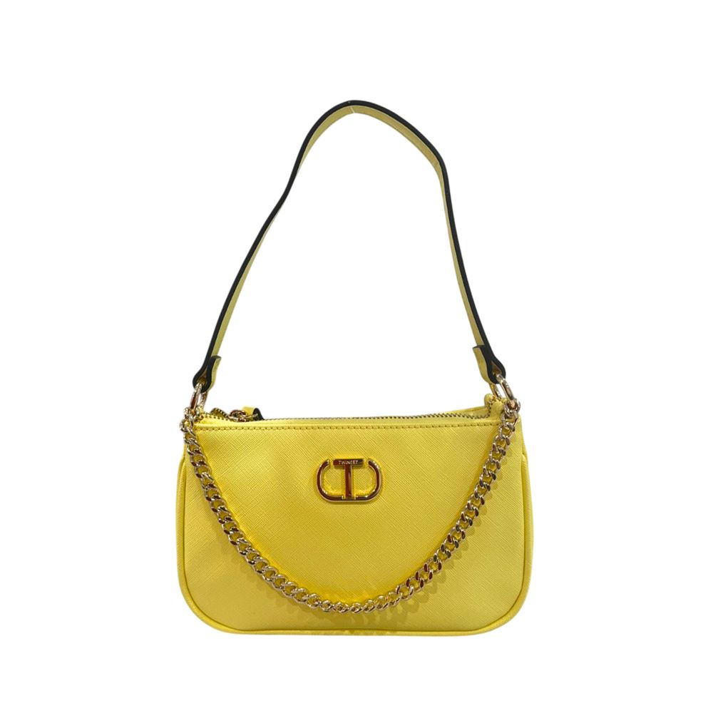 Twinset Bicolor Polyethylene Clutch Bag