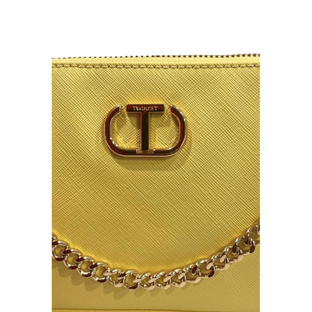 Twinset Bicolor Polyethylene Clutch Bag