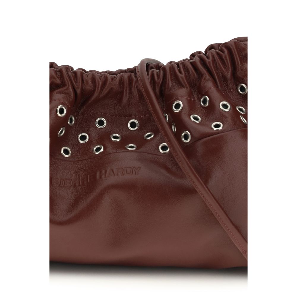 Pierre Hardy Bordeaux Calf Leather Bos Taurus Shoulder Bag