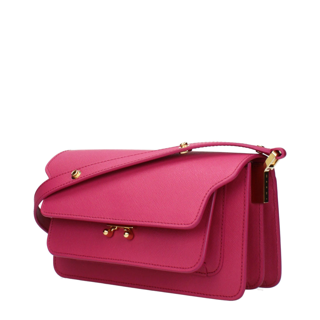 Marni Pink Leather Shoulder Bag