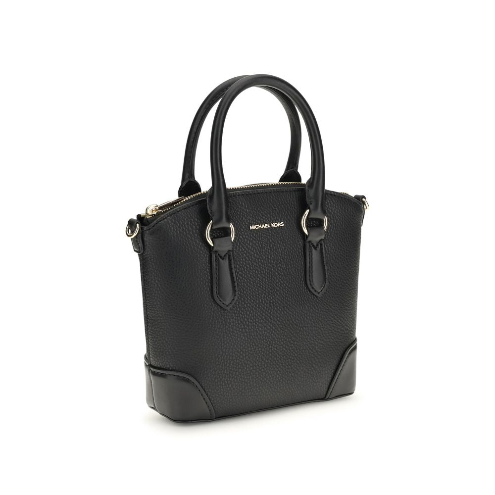 Michael Kors Black Calf Leather Bos Taurus Shoulder Bag