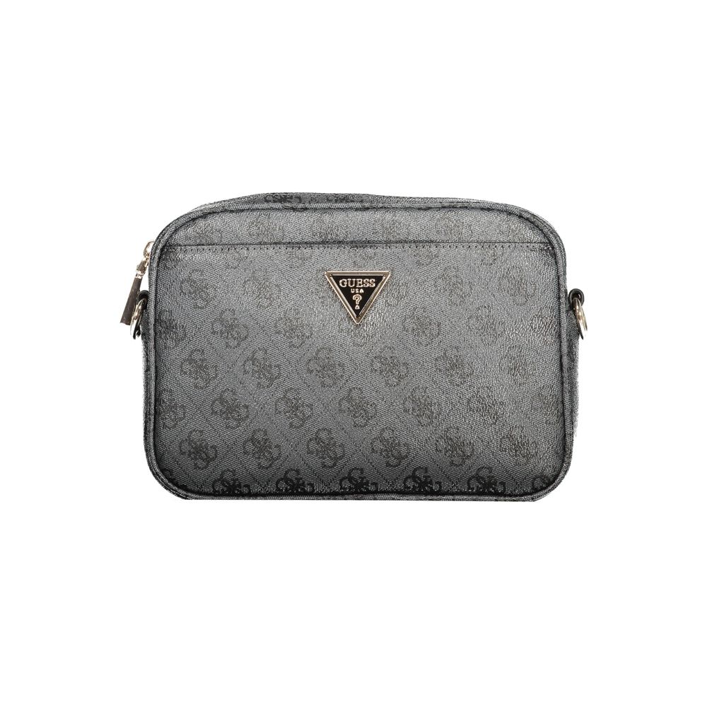 Guess Jeans Black Faux Leather Women Handbag