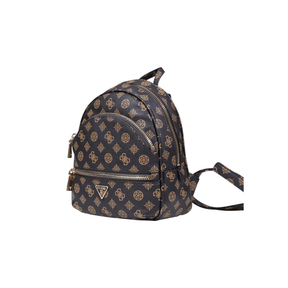 Guess Brown Polyethylene Backpack