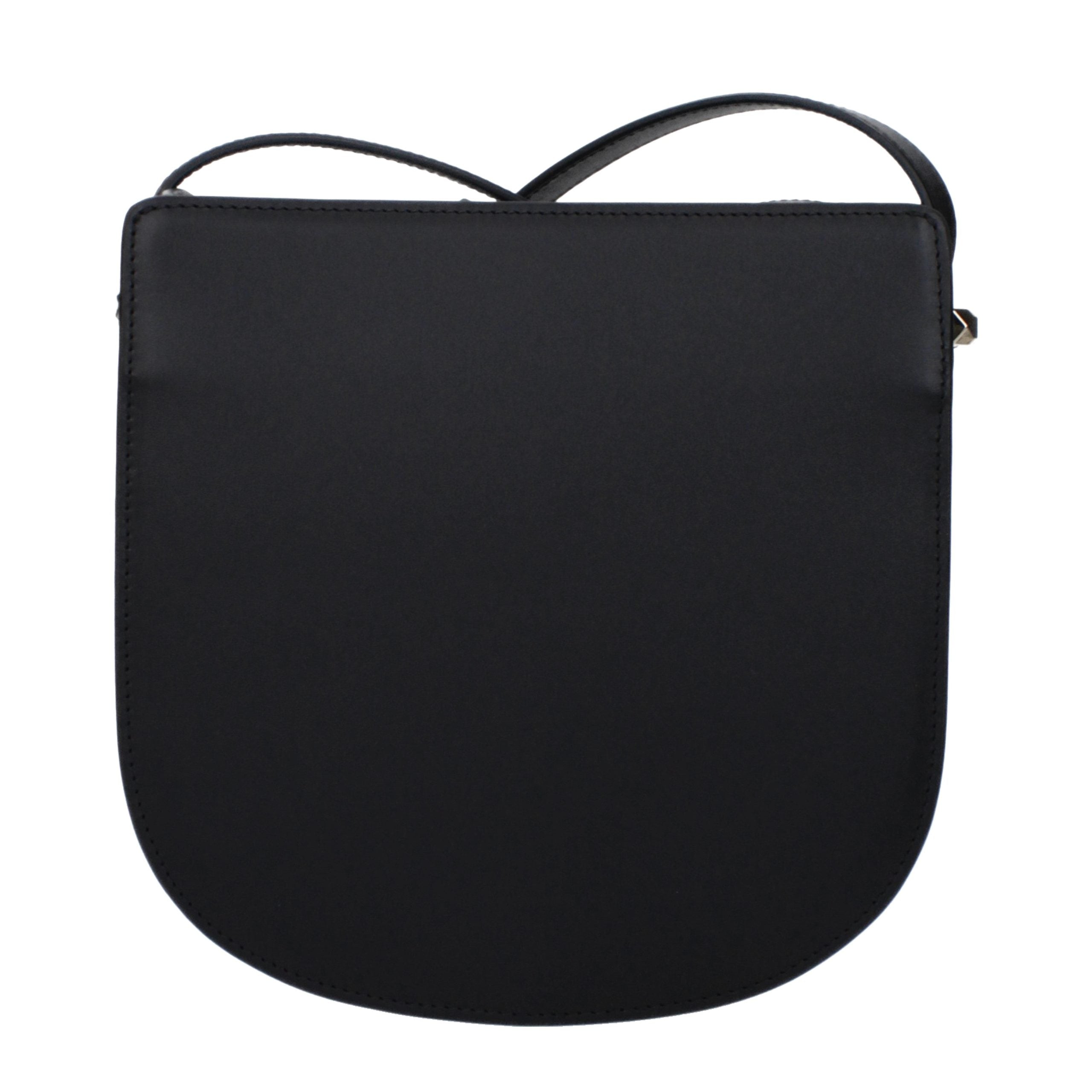 A.P.C. Black Leather Crossbody Bag – Pristine Posh