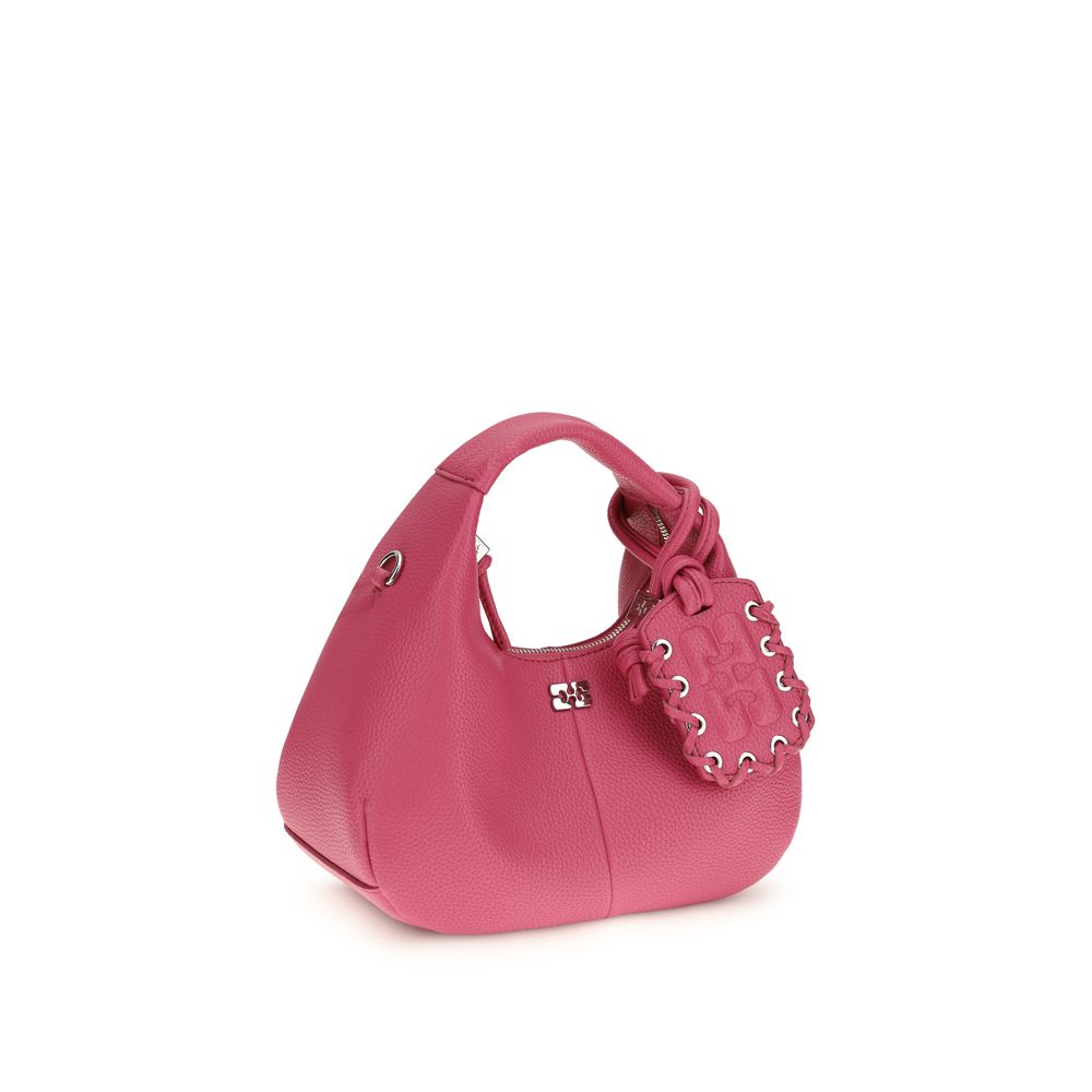 Ganni Multicolor Recycled Polyester Shoulder Bag