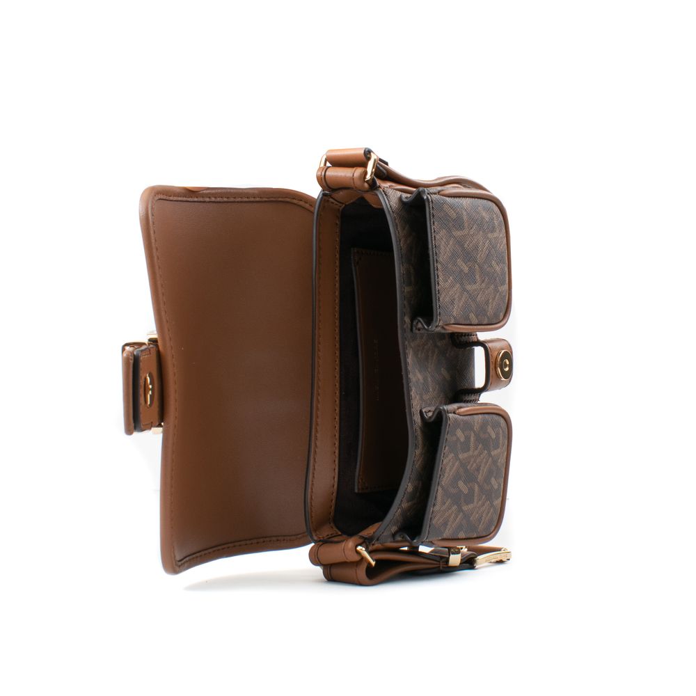 Michael Kors Brown Canvas Shoulder Bag