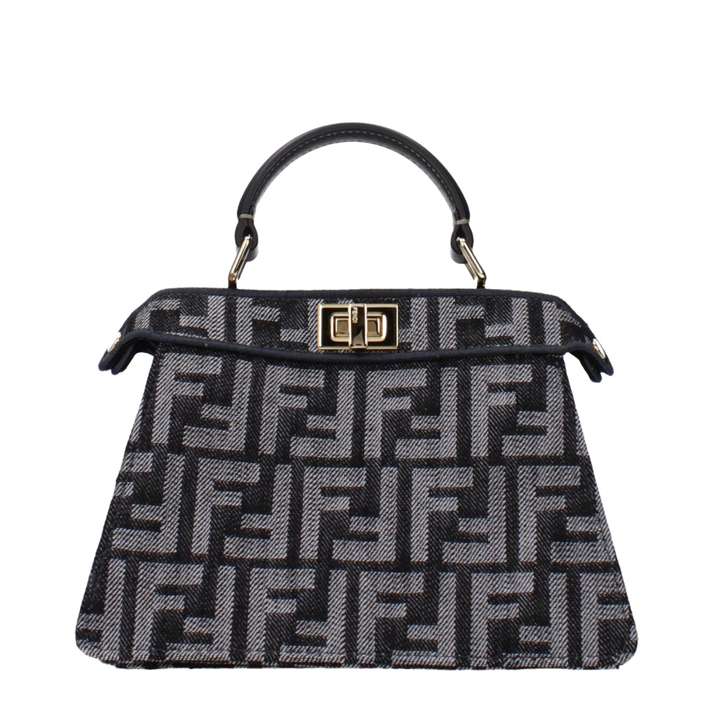 Fendi Black Fabric Handbag