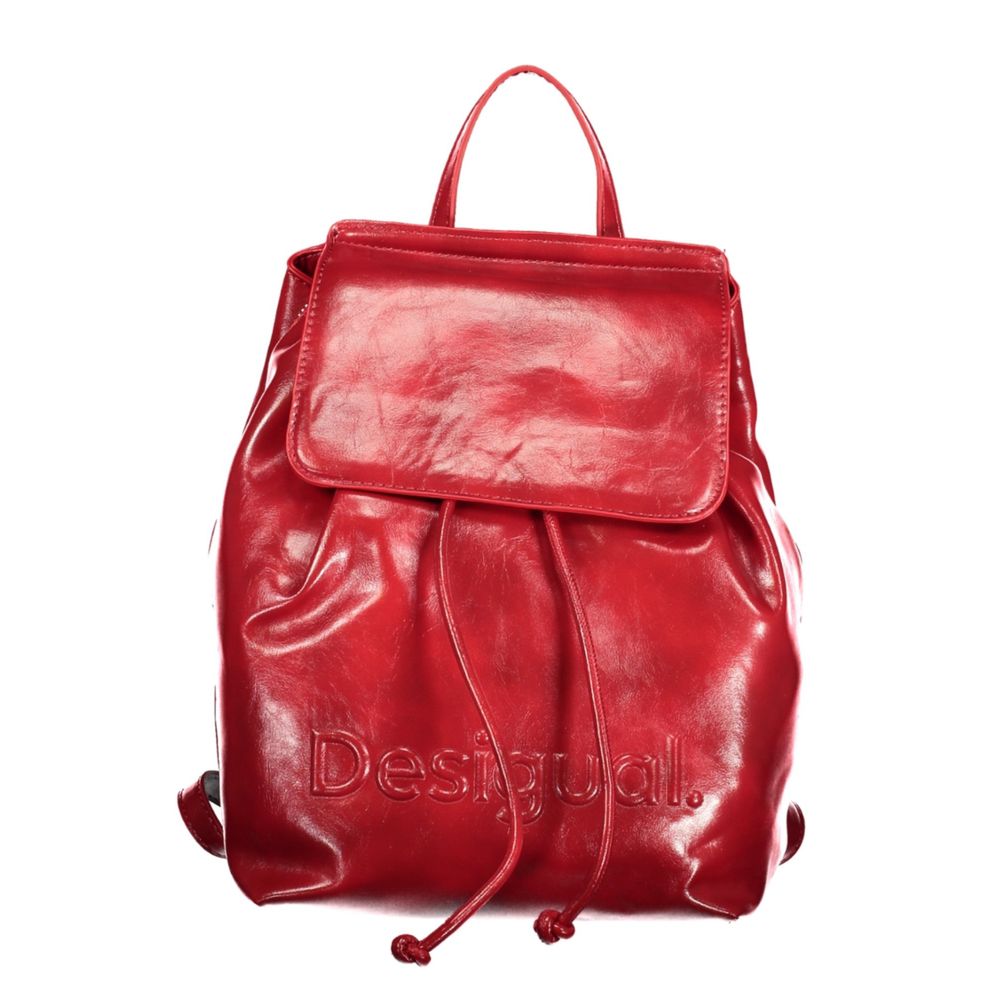 Desigual Red Polyurethane Women Backpack