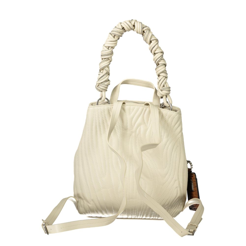 Desigual White Polyethylene Backpack