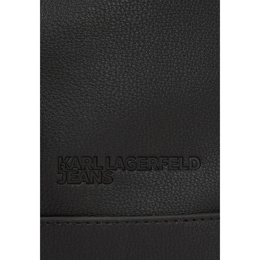 Karl Lagerfeld Black Polyethylene Backpack