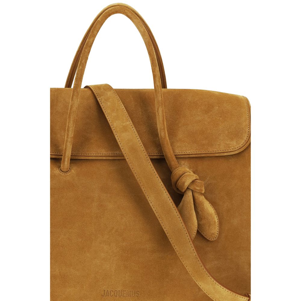 Jacquemus Beige Calf Leather Bos Taurus Handbag