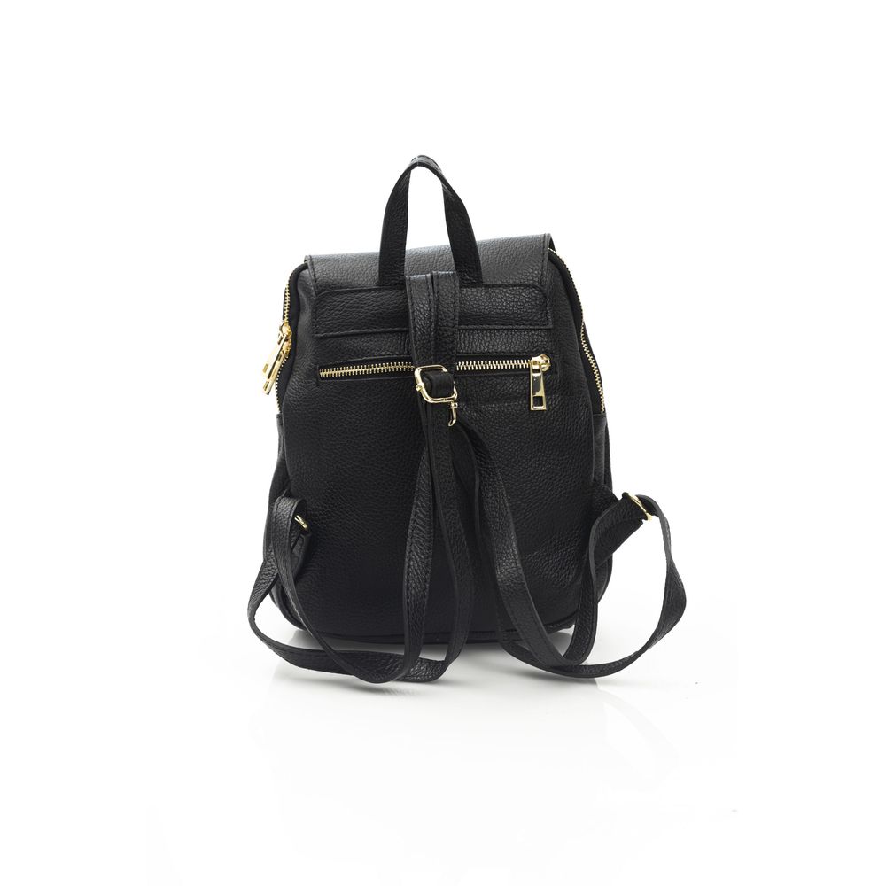 Baldinini Trend Black Cowhide Crossbody Bag