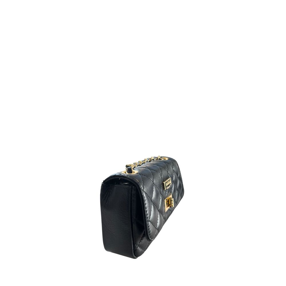 Baldinini Trend Black Cowhide Crossbody Bag