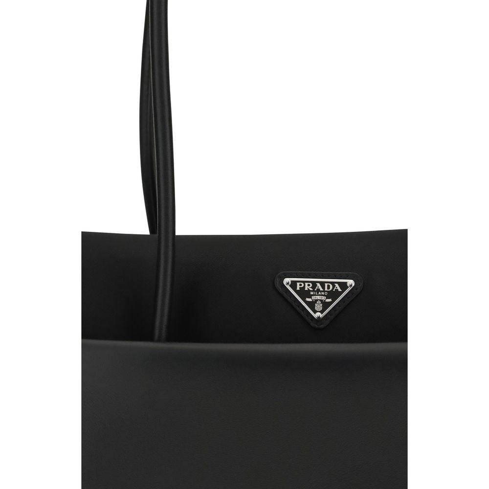 Prada Black Calf Leather Bos Taurus Handbag