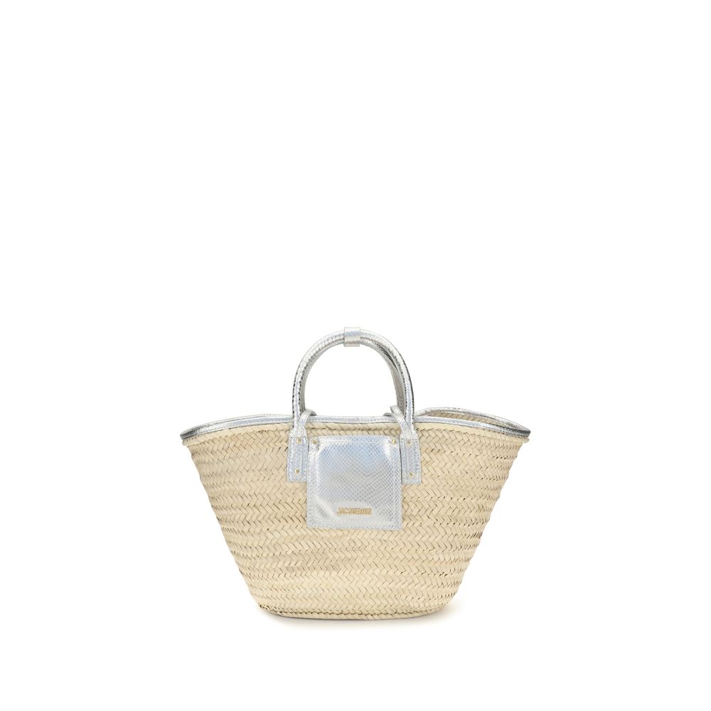 Jacquemus Beige Raffia Handbag