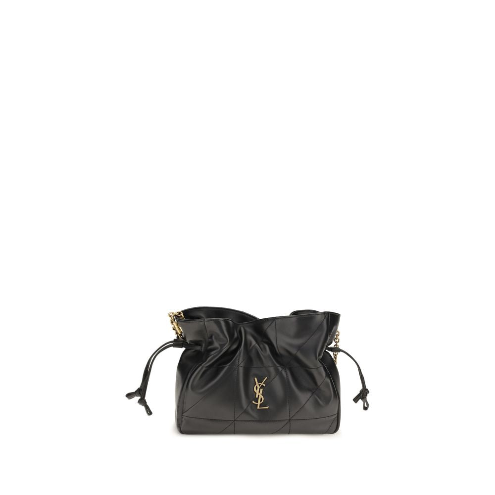 Saint Laurent Black Lamb Ovis Aries Aries Shoulder Bag