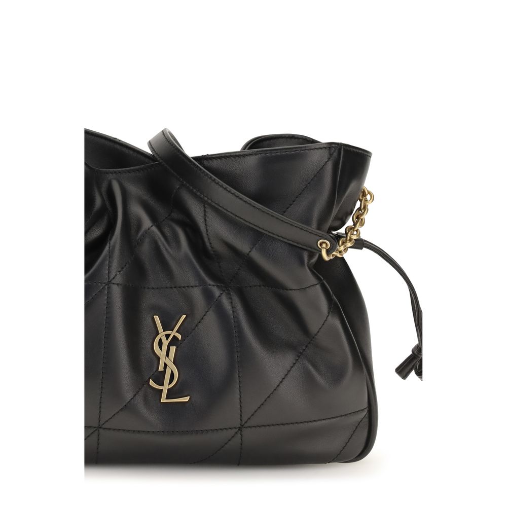 Saint Laurent Black Lamb Ovis Aries Aries Shoulder Bag