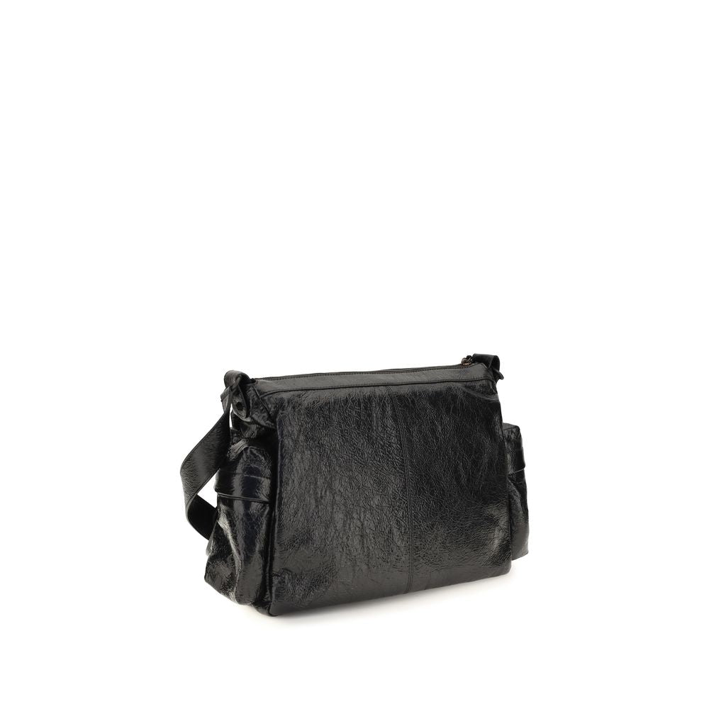 Balenciaga Black Lamb Ovis Aries Aries Shoulder Bag