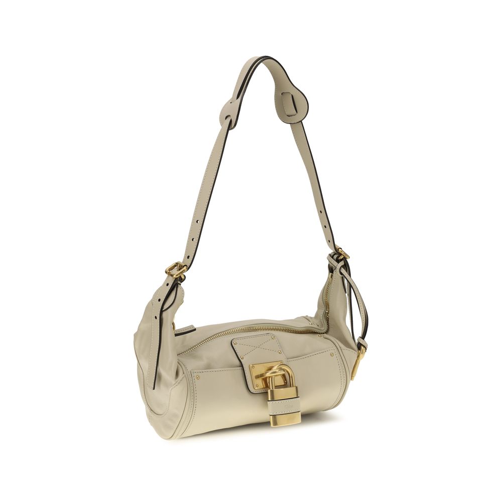 Chloé Beige Calf Leather Bos Taurus Shoulder Bag