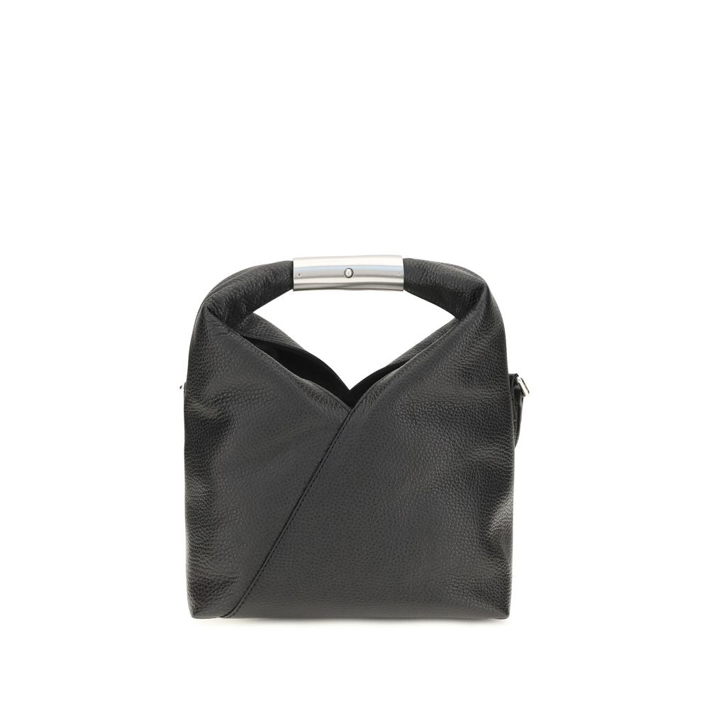 MM6 Black Calf Leather Bos Taurus Shoulder Bag