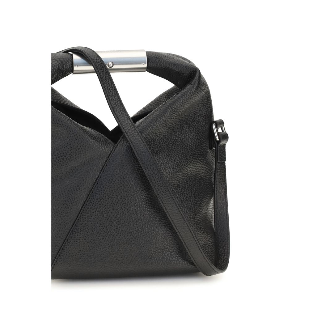 MM6 Black Calf Leather Bos Taurus Shoulder Bag