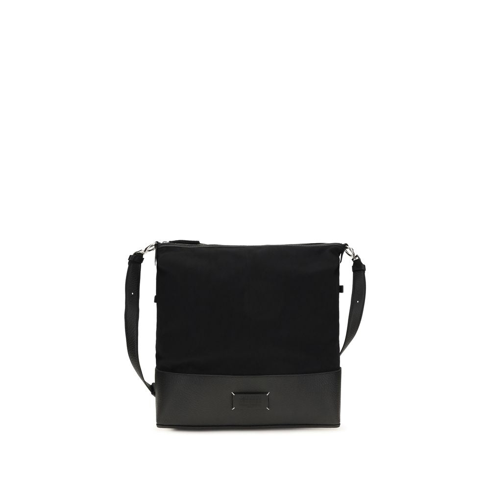 Maison Margiela Black Calf Leather Bos Taurus Shoulder Bag