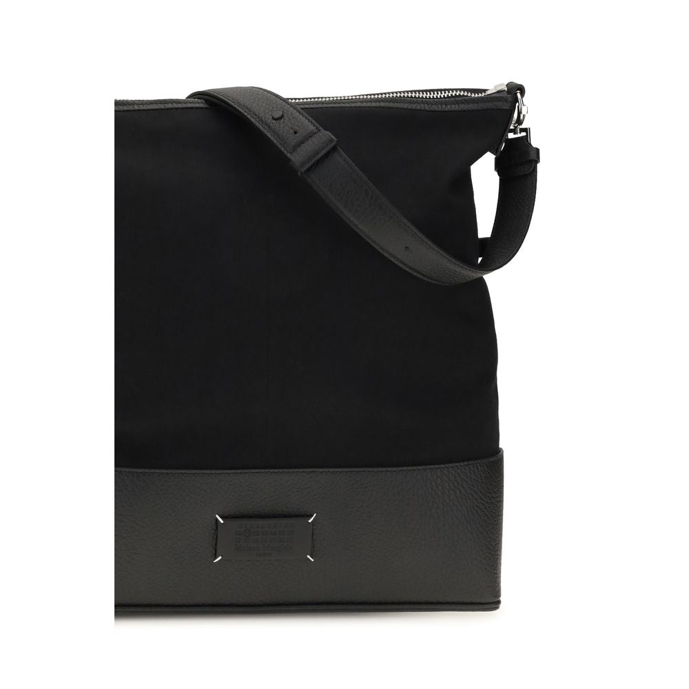 Maison Margiela Black Calf Leather Bos Taurus Shoulder Bag