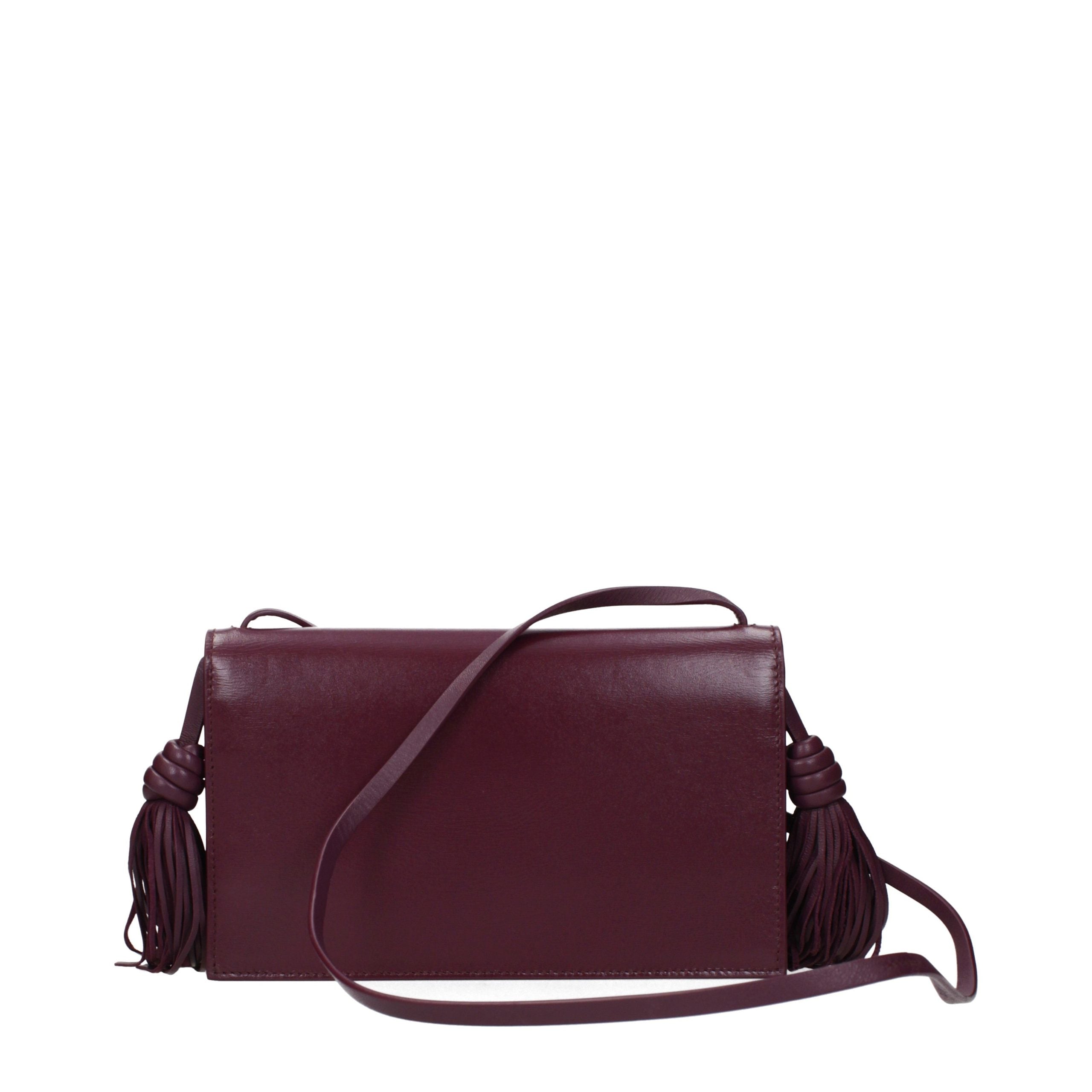 Jil Sander Red Leather Crossbody Bag