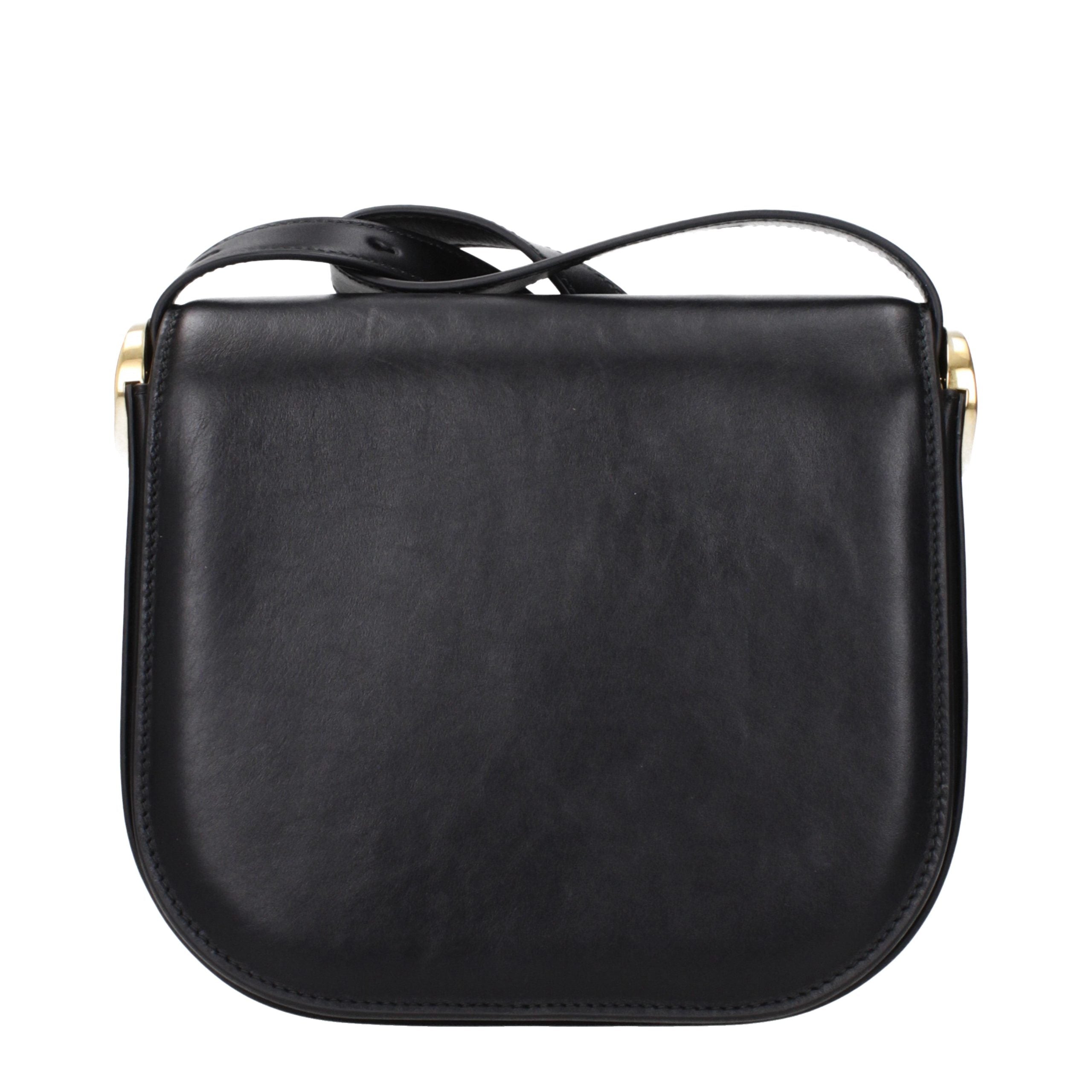 Jil Sander Black Leather Crossbody Bag