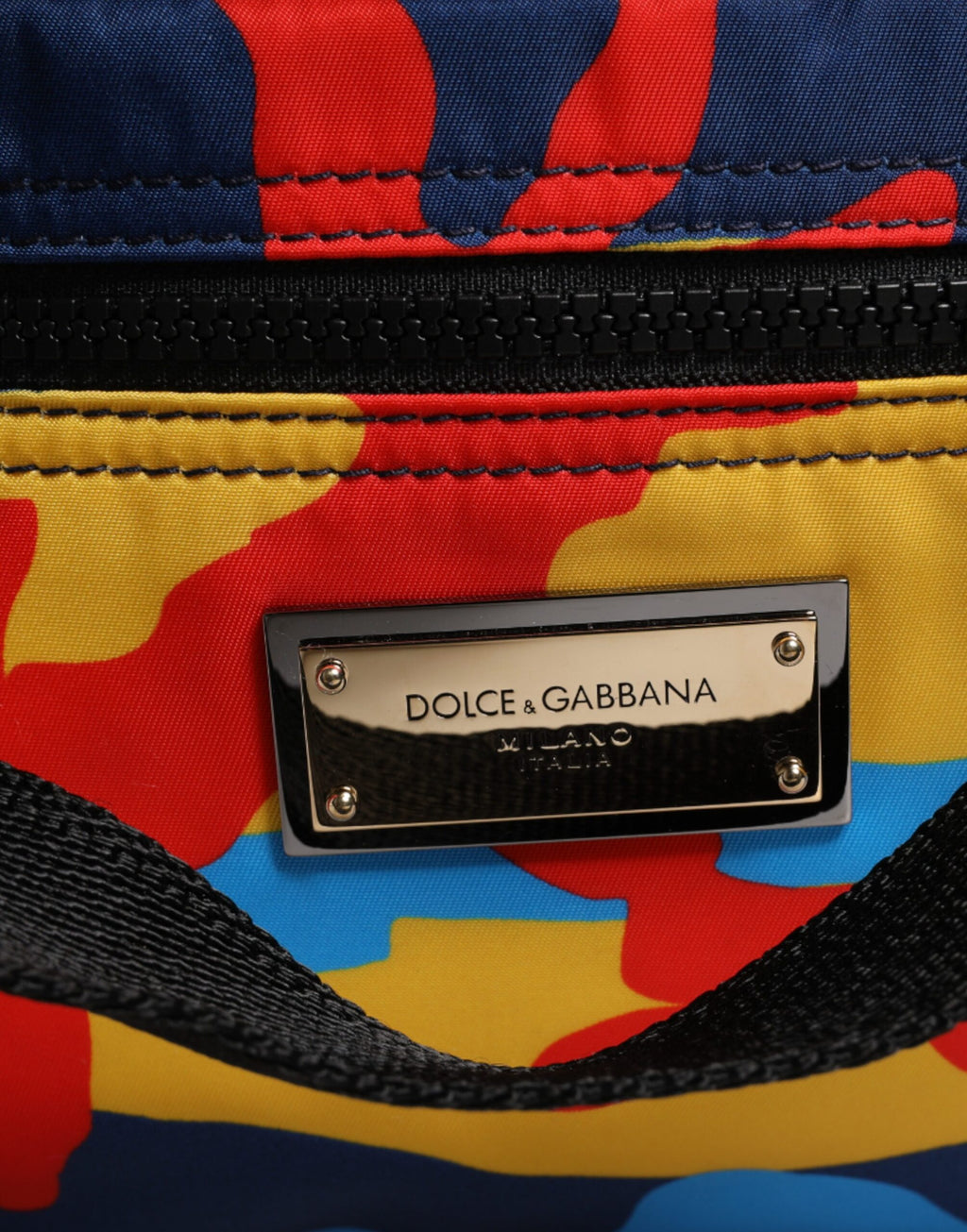 Dolce & Gabbana Multicolor Camouflage  Shopping Tote Bag