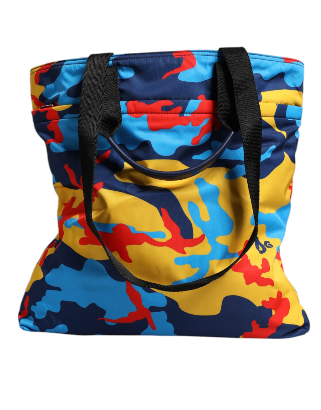 Dolce & Gabbana Multicolor Camouflage  Shopping Tote Bag