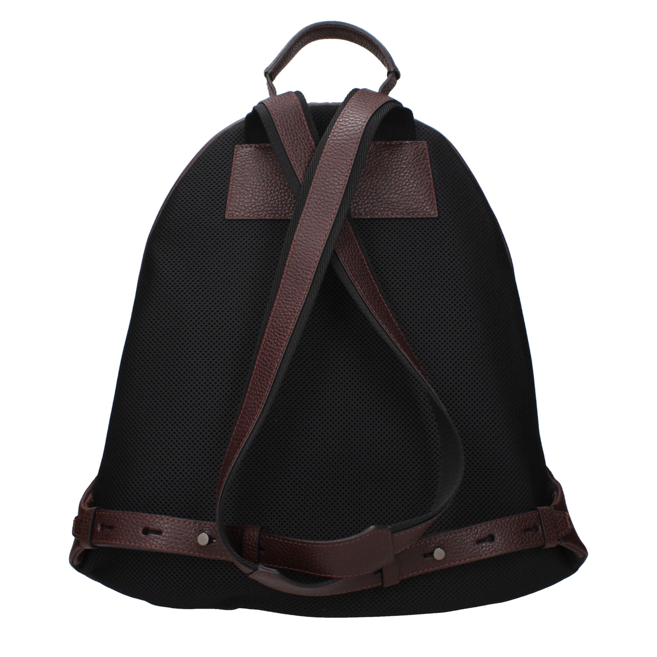 Pineider Brown Leather Backpacks