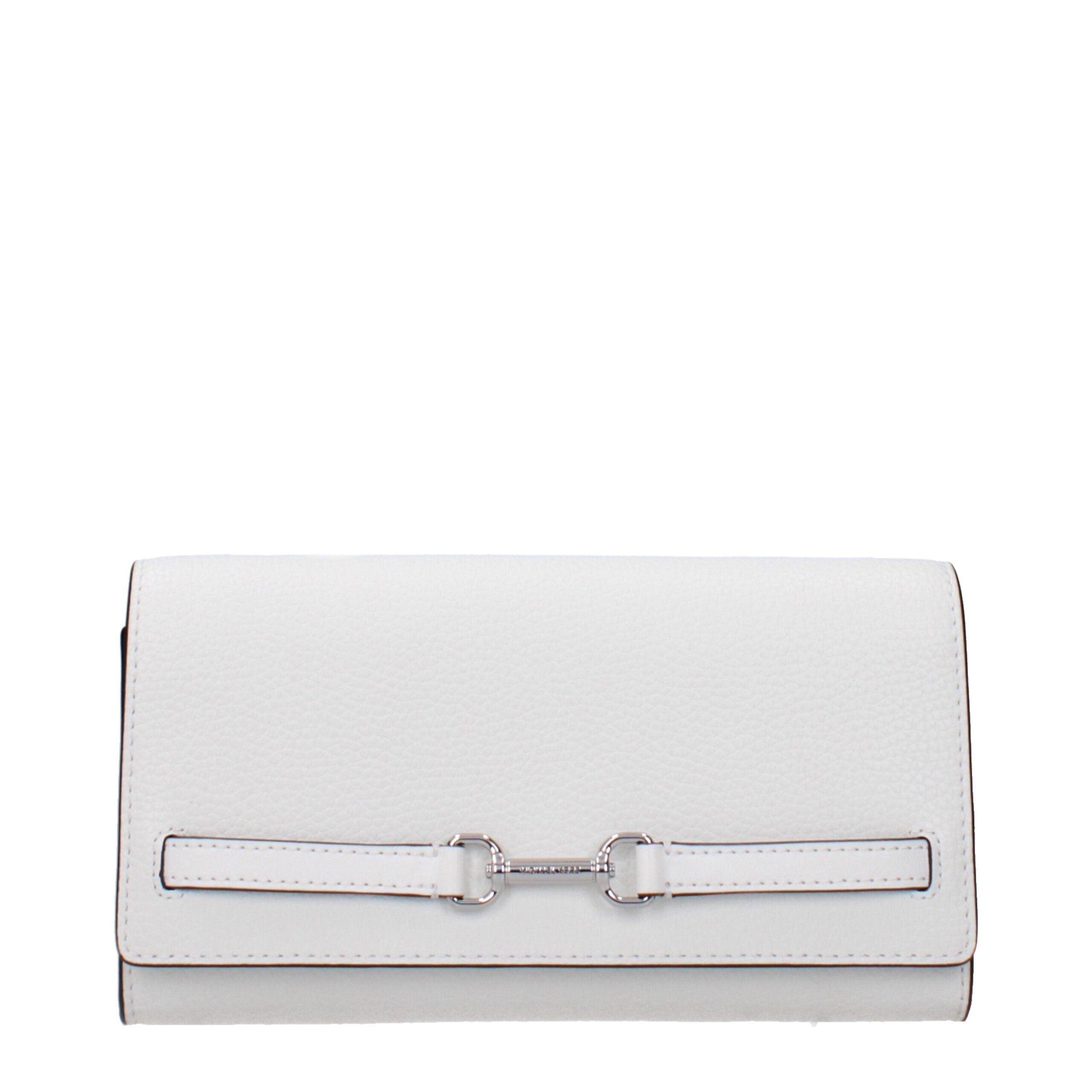 Michael Kors White Leather Clutch Bags