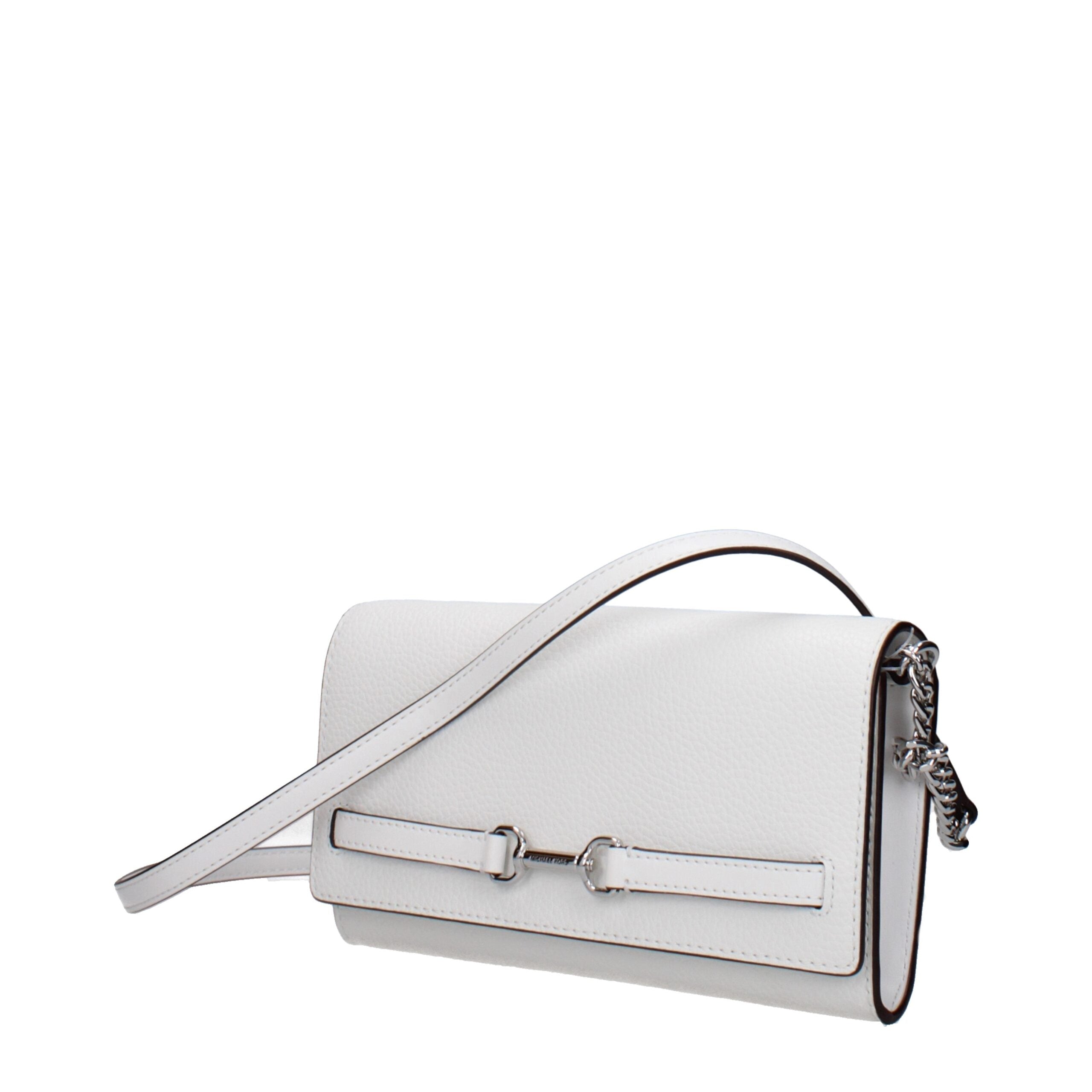 Michael Kors White Leather Clutch Bags